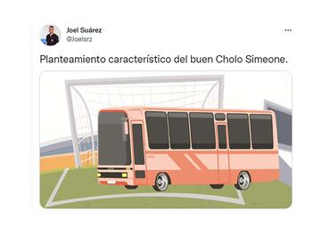 Los memes se ceban con el planteamiento de Simeone