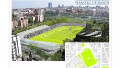 Imagen del proyecto del Estadio Vallehermoso de Madrid.