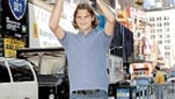 Federer, ayer en Nueva York.
