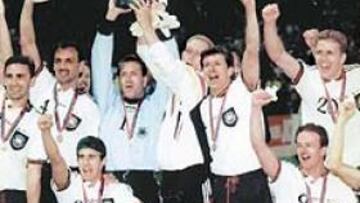 <b>TRICAMPEONES</b>. Los alemanes son los reyes de la Eurocopa. En Wembley ganaron su tercer título y en otras dos ocasiones quedaron subcampeones. Cinco finales en ocho participaciones.