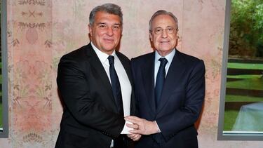 20/03/22 PARTIDO PRIMERA DIVISION
REAL MADRID - BARCELONA
JOAN LAPORTA FLORENTINO PEREZ
PUBLICADA 21/03/22 NA MA04 1COL