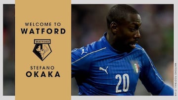 El Watford se hace con el delantero Stefano Okaka