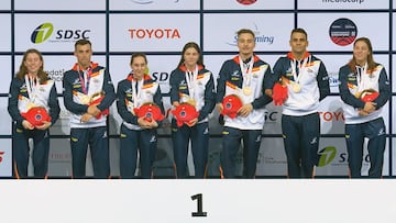 El relevo 4x100 lidera con el oro una jornada de seis medallas para España