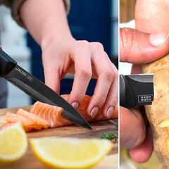 El cuchillo de cocina profesional para cortar carnes y vegetales