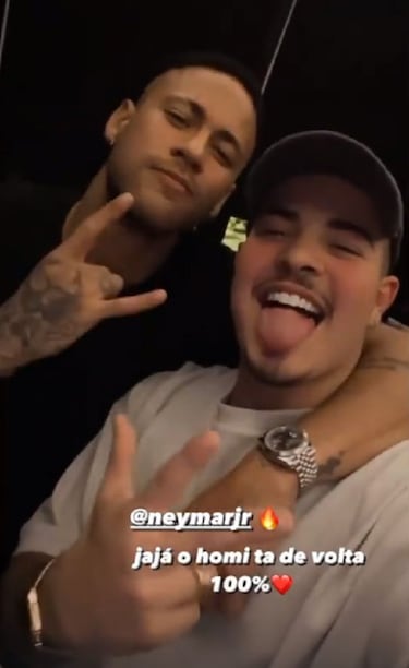 Neymar, fiesta y pker horas despus de su grave lesin