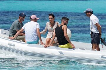 Zidane de vacaciones con su familia en la playa