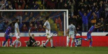 1-1. Barral anotó el tanto del empate.