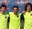 El Barça se asegura el futuro renovando a Messi, Xavi y Puyol
