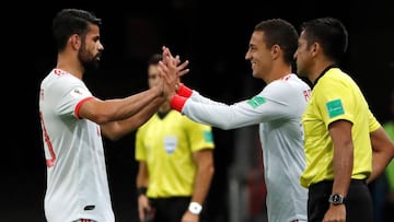 Rodrigo Moreno sustituye a Diego Costa en el partido contra Irán.