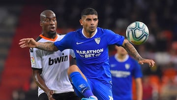 Banega controla ante Kondogbia.