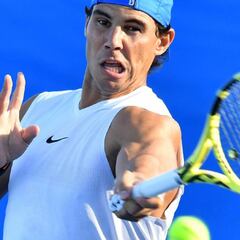 Nadal solo fue una vez directo a Melbourne: el año pasado