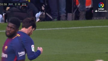 Messi sorprende a todos con una celebración nunca vista en él