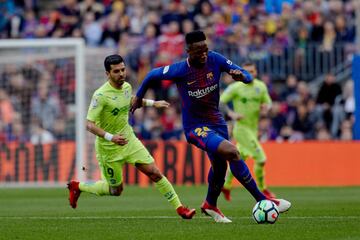 Gran debut de Mina en el Camp Nou 