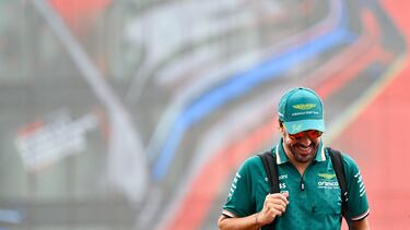 Fernando Alonso, en Bakú.