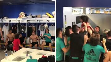 El juego del hijo de Marcelo que emocionó el camerino del Madrid