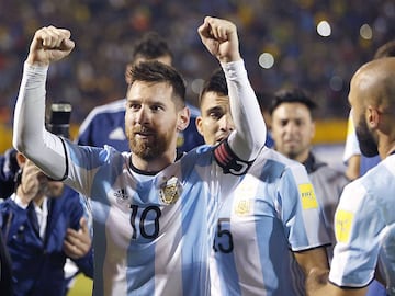 Messi celebr&Atilde;&sup3; la clasificaci&Atilde;&sup3;n de Argentina para el Mundial.