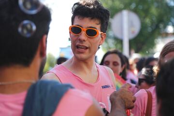 Javier Calvo durante la Manifestación del Orgullo LGTBI+ 2023.