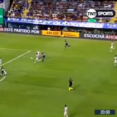 ¡Está afilado! Bombazo de Tevez para abrir el partido de Boca en La Bombonera