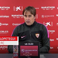 Lopetegui sobre En Nesyri: "Nadie está en los escaparates, eso es cosa vuestra"