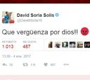 David Soria estalla contra Mateu en Twitter: "Qué vergüenza"