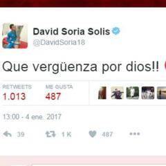 David Soria estalla contra Mateu Lahoz: "Que vergüenza"