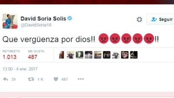 David Soria estalla contra Mateu en Twitter: "Qué vergüenza"