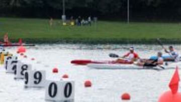 Saúl Craviotto durante los Mundiales de Piragüismo que se están disputando en Milán