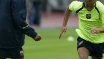 <b>QUIERE SER EL DE ANTES.</B> El delantero sueco, una vez recuperado de su lesión, quiere luchar por Eto?o por hacerse un hueco en la delantera del Barcelona.