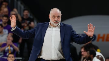 Pablo Laso en el Movistar Center.