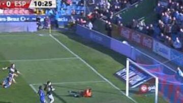 Gol fantasma no concedido al Levante ante el Espanyol