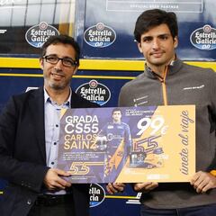 Sainz presentó su Grada CS55: 3.500 entradas con descuento