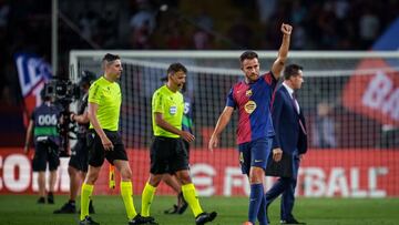 Eric Garcia celebra el triunfo ante el Athletic
