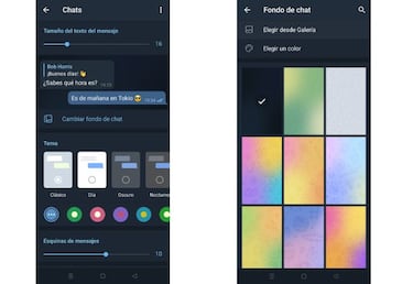Cómo cambiar el fondo de chat de Telegram