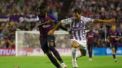 Sobre este césped se jugó el Real Valladolid-Barcelona