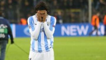 Sergio S&aacute;nchez, tras el final del encuentro ante el Borussia Dortmund en los cuartos de final de la pasada Liga de Campeones.