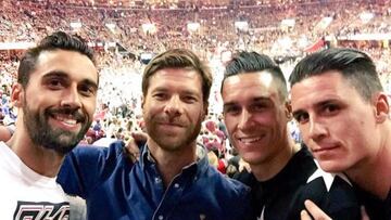 Álvaro Arbeloa, Xabi Alonso, José Callejón y Juanmi Callejón.