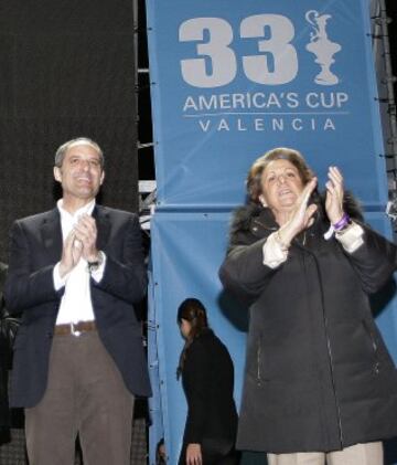 Entrega de trofeos de la Copa América 2010.