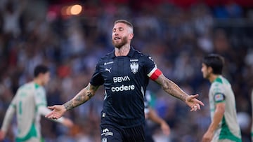 during the 11th round match between Monterrey and Santos as part of the Liga BBVA MX, Torneo Apertura 2025 at BBVA Bancomer Stadium, on September 27, 2025 in Monterrey, Nuevo Leon, Mexico.
