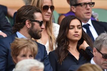 Irina Shayk y Bradley Cooper en la final de Wimbledon 2016