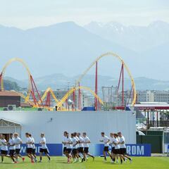 Alemania entrenó a las afueras del Parque Olímpico en Sochi