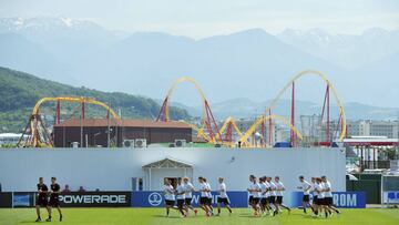 Alemania entrenó en Sochi antes del encuentro ante México