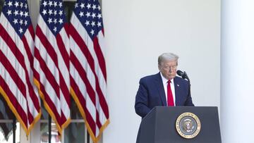 May 7, 2020 - Washington, DC USA: United States President Donald J. Trump participates in the National Day of Prayer Service at the White House in Washington D.C., U.S., on Thursday, May 7, 2020. (CONTACTO)
07/05/2020 ONLY FOR USE IN SPAIN