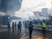 Detenidos cinco ultras del Celta por actos violentos tras el partido contra el Niza