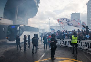 Detenidos cinco ultras del Celta por actos violentos tras el partido contra el Niza