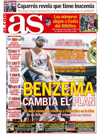 Las portadas de AS de abril