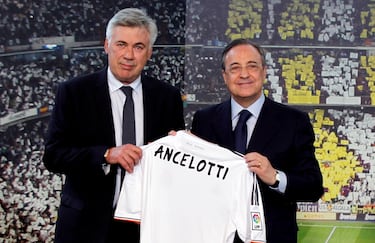En 2013, José Mourinho dejó el Real Madrid tras una temporada sin títulos y tensiones internas. El equipo fue eliminado en semifinales de Champions y no logró La Liga ni la Copa. Florentino apostó por un nuevo ciclo y contrató a Carlo Ancelotti para liderar el próximo proyecto.
