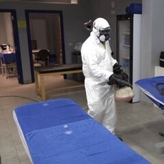 El Tenerife desinfecta sus instalaciones para volver