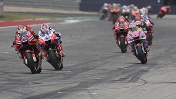 Miller lidera la carrera de MotoGP durante el GP de Las Am&eacute;ricas.