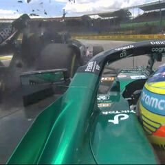 Lo que faltaba: Ocon se lleva por delante a Alonso