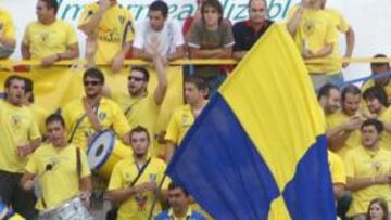 La afición del Orihuela, feliz.